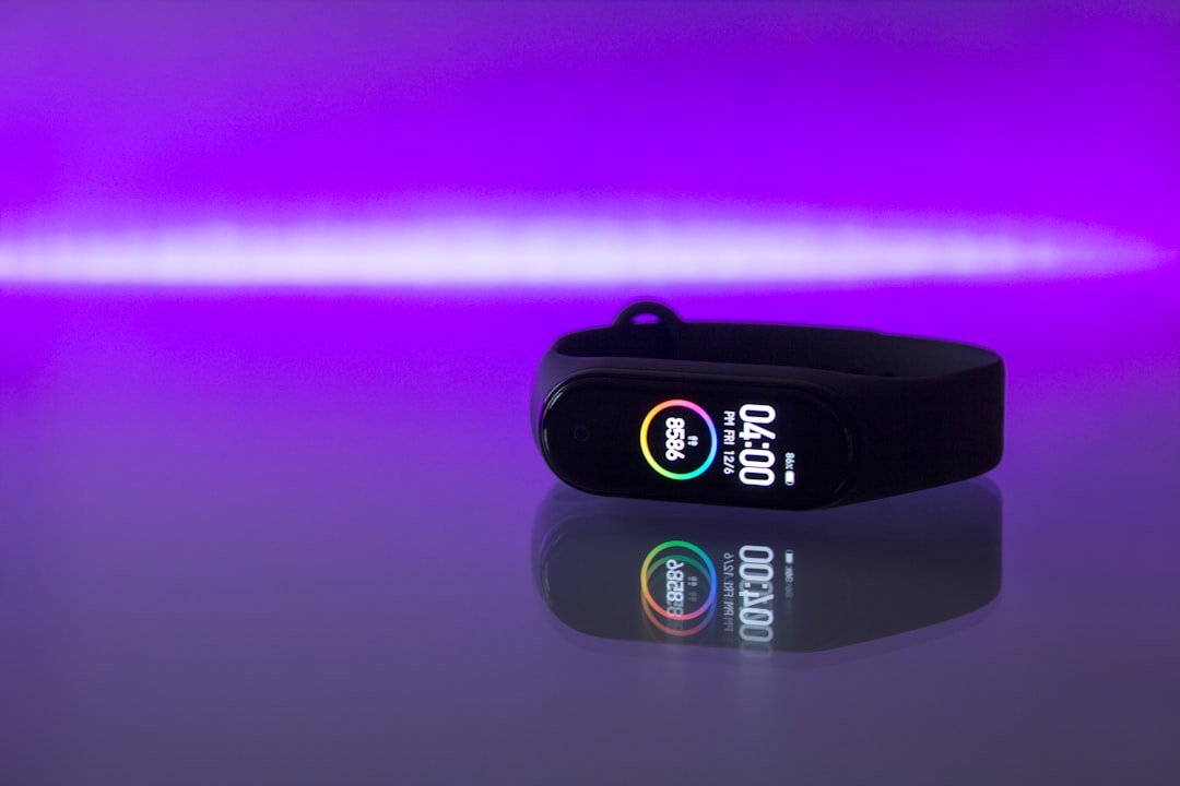 Black xiaomi mi fitness tracker