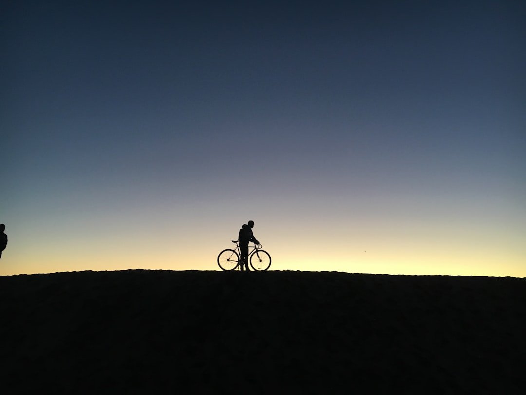 Person riding bicycle