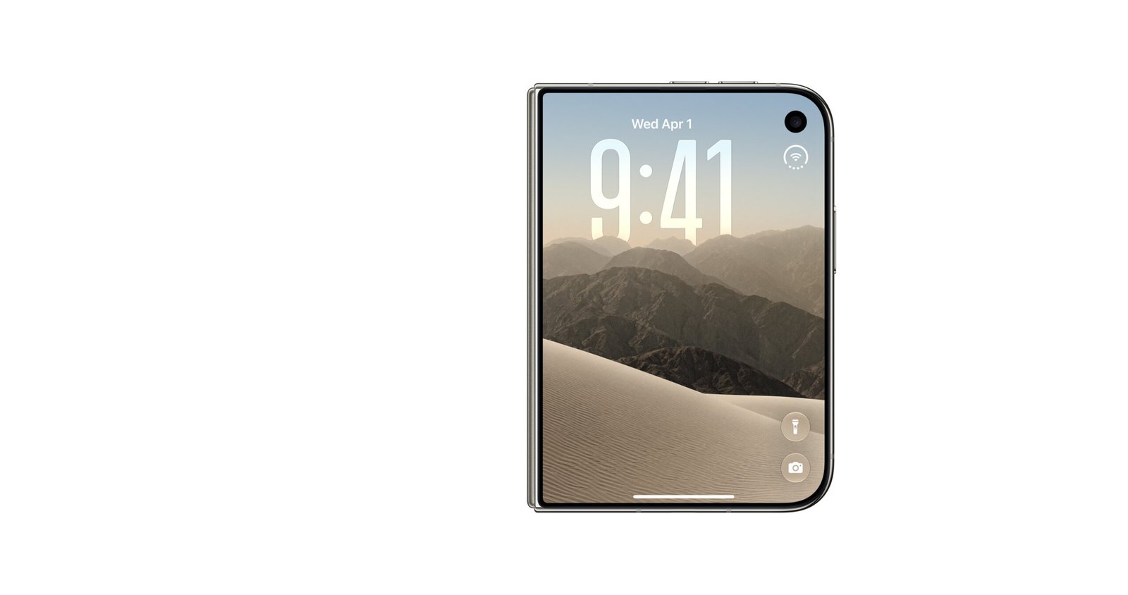 The iPhone Duo's bright inner display