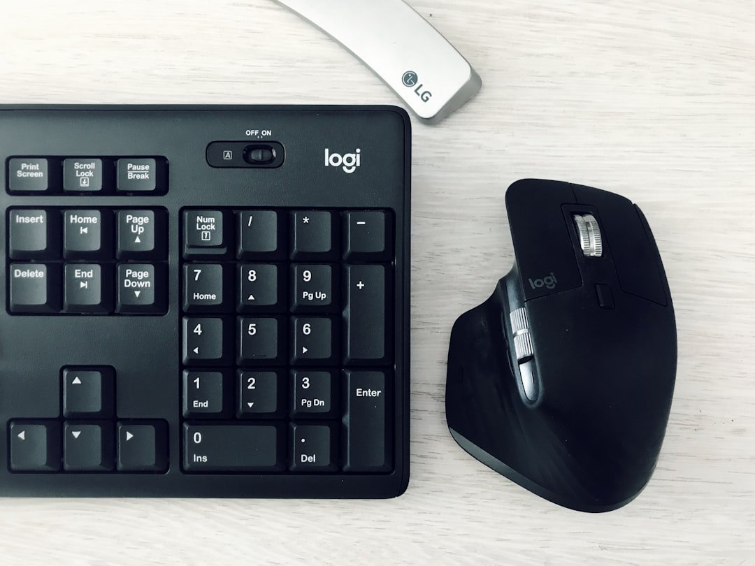 A keyboard and a mouse on a table