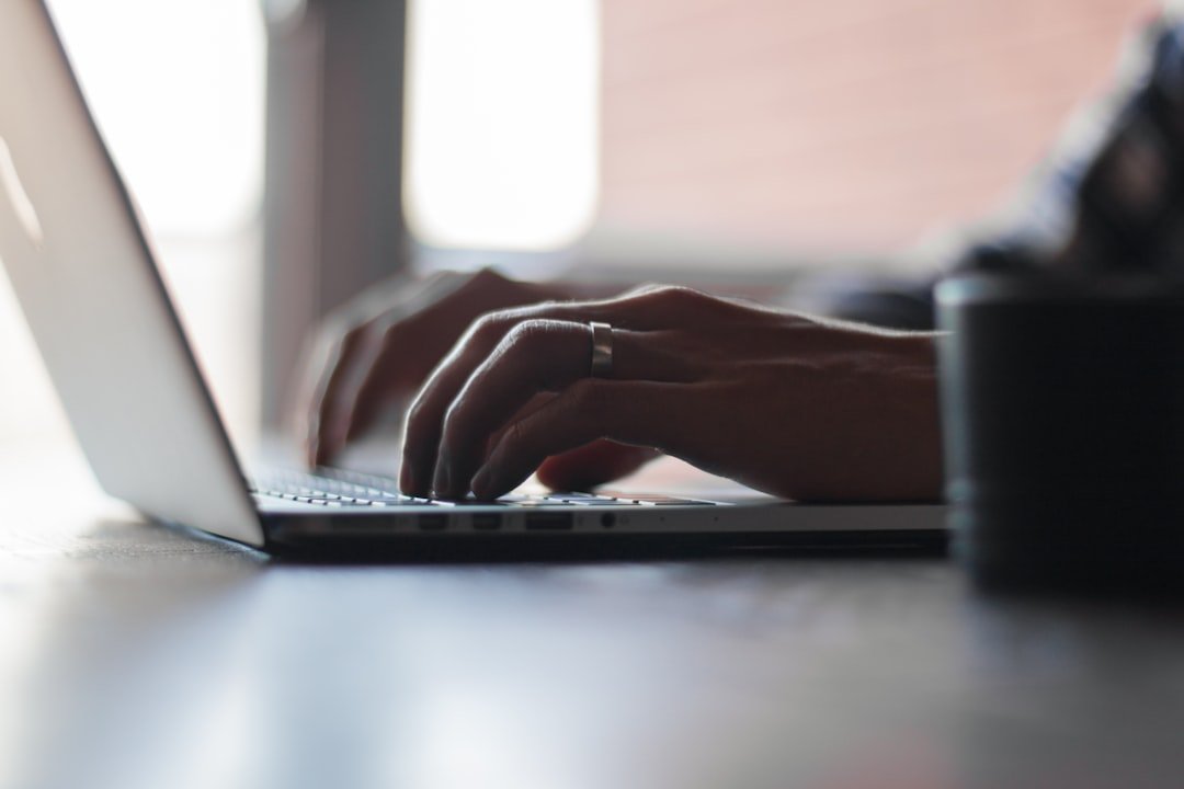 Person using laptop