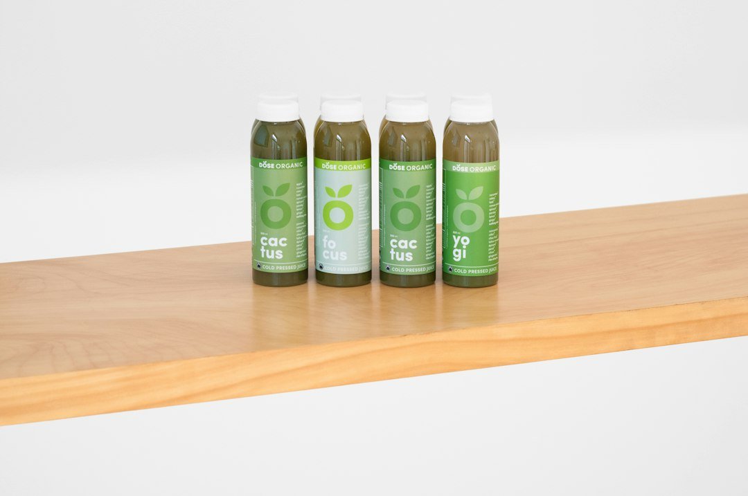 Four cactus bottles